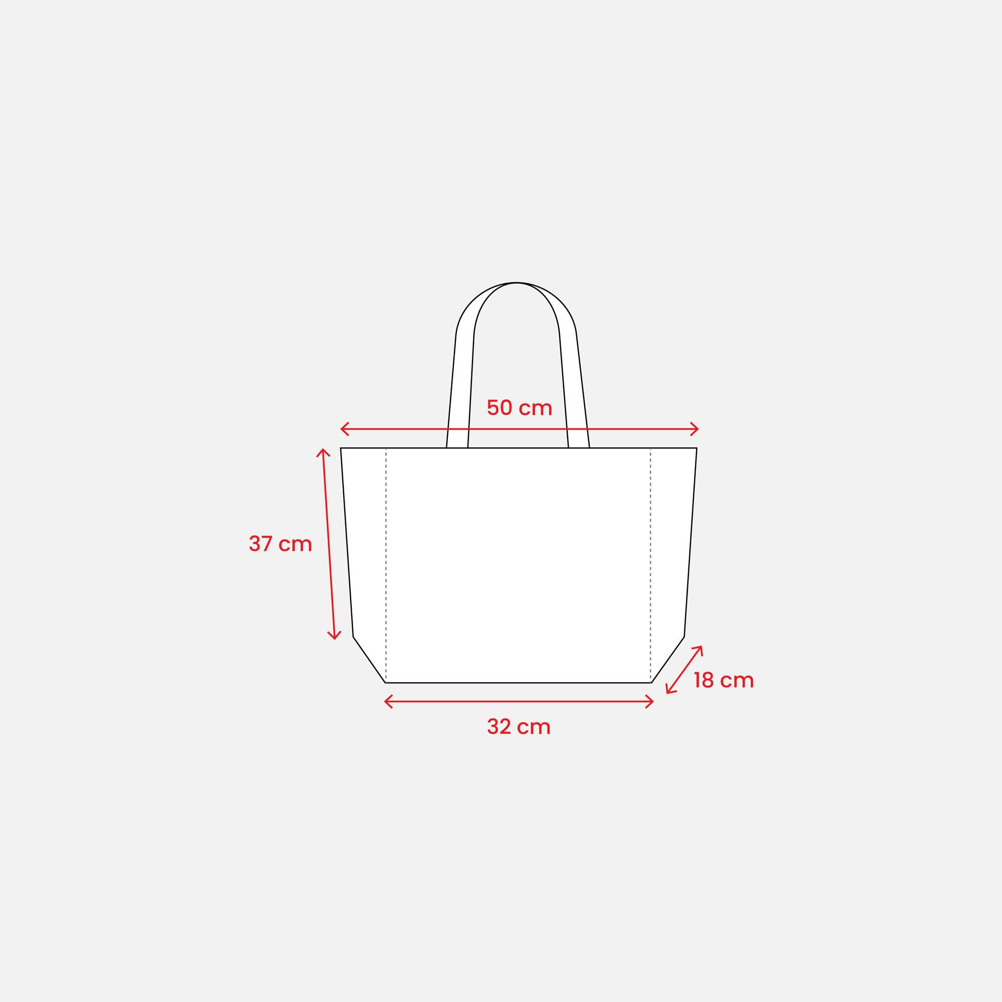 Immagine Shopper in cotone riciclato 120 g/m2 con interno laminato in PP