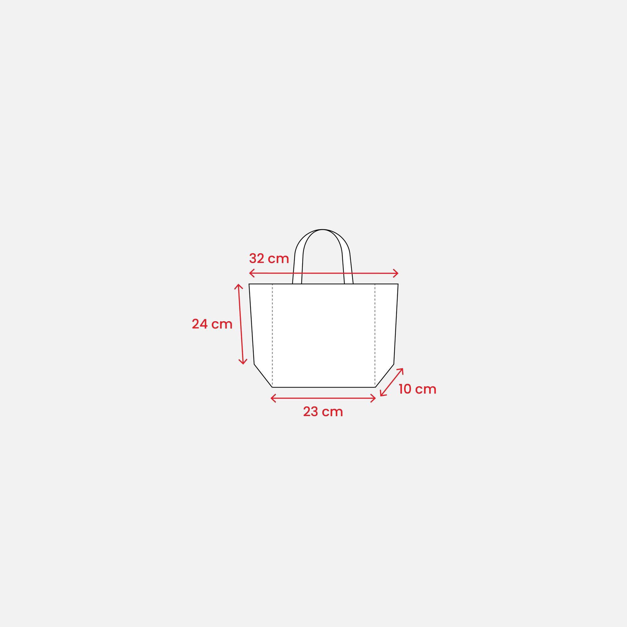 Immagine Shopper in cotone riciclato 150 g/m2 con manici corti