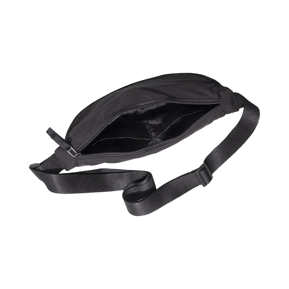 Immagine Borsa rotonda in nylon con tracolla regolabile, chiusura con zip