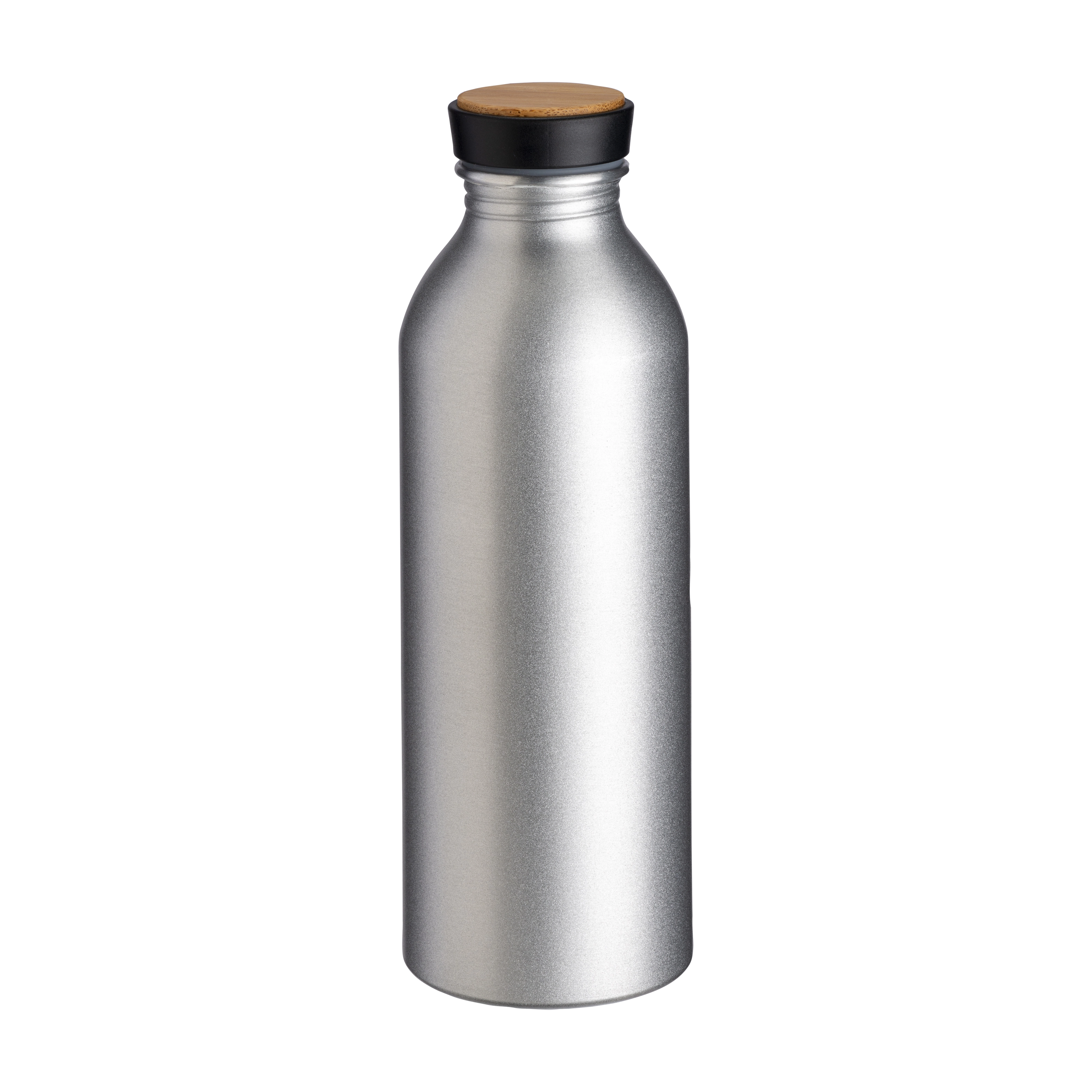 Immagine Borraccia in alluminio con tappo con inserto in bambù, 500 ml