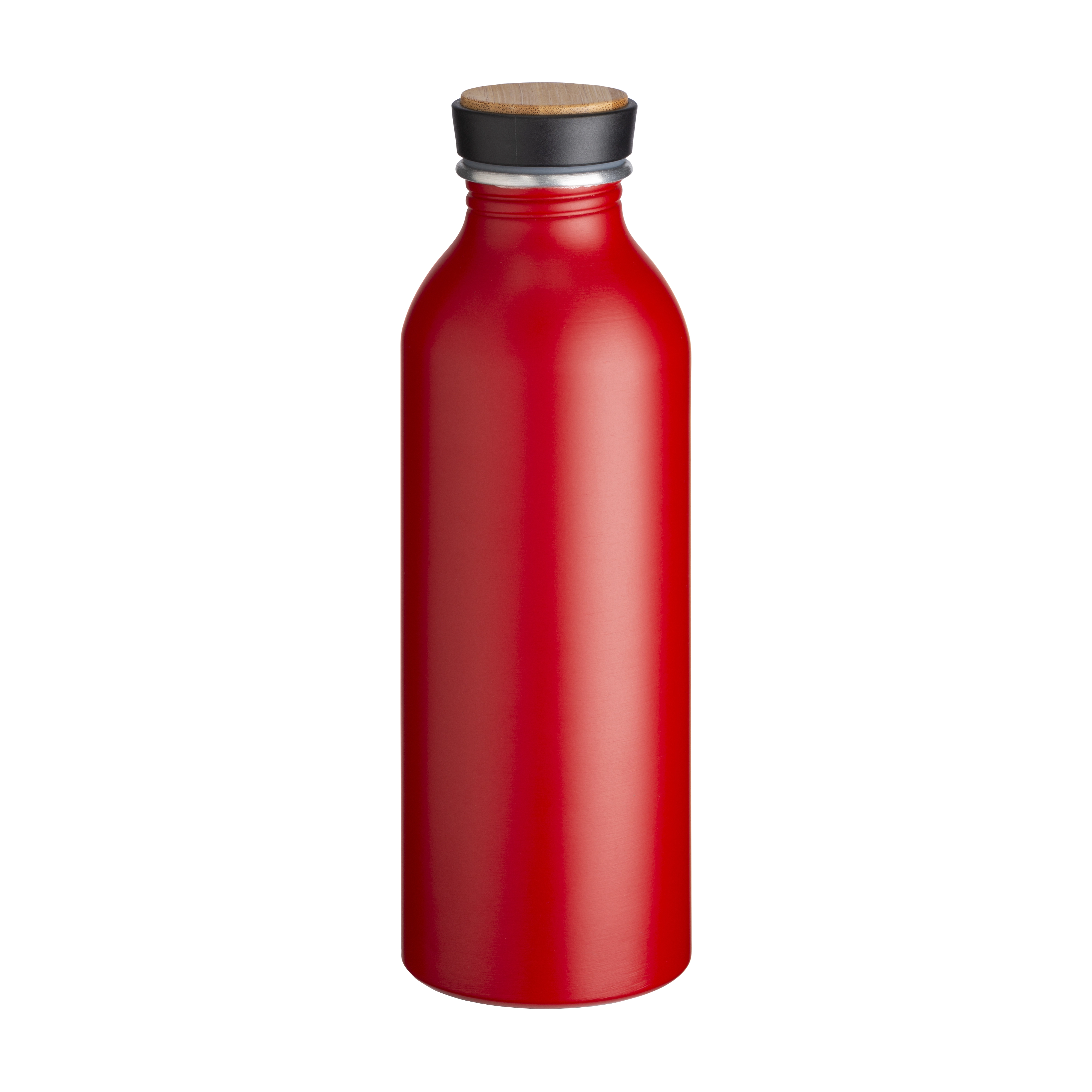 Immagine Borraccia in alluminio con tappo con inserto in bambù, 500 ml