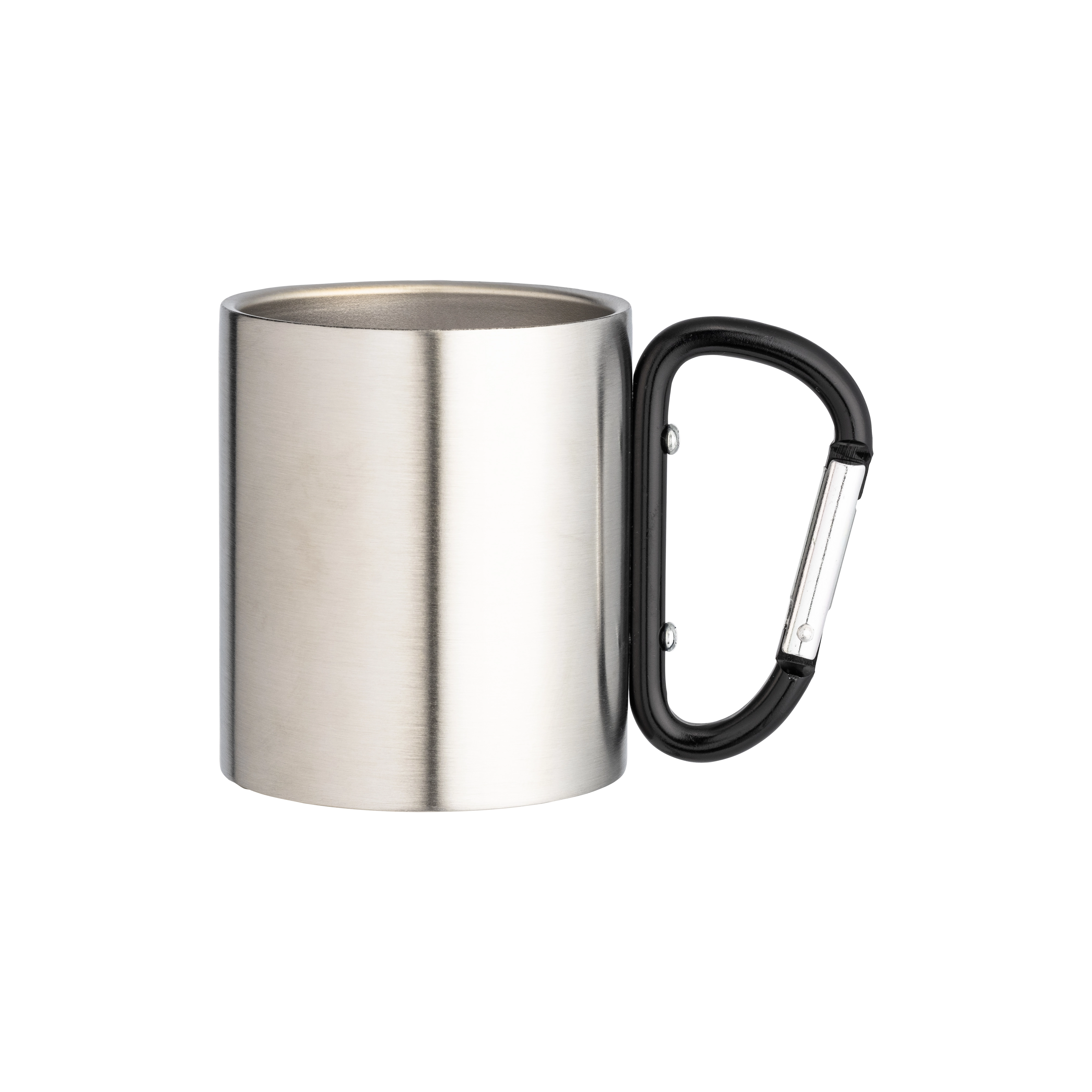 Immagine Tazza in acciaio con manico in alluminio a moschettone, 200 ml