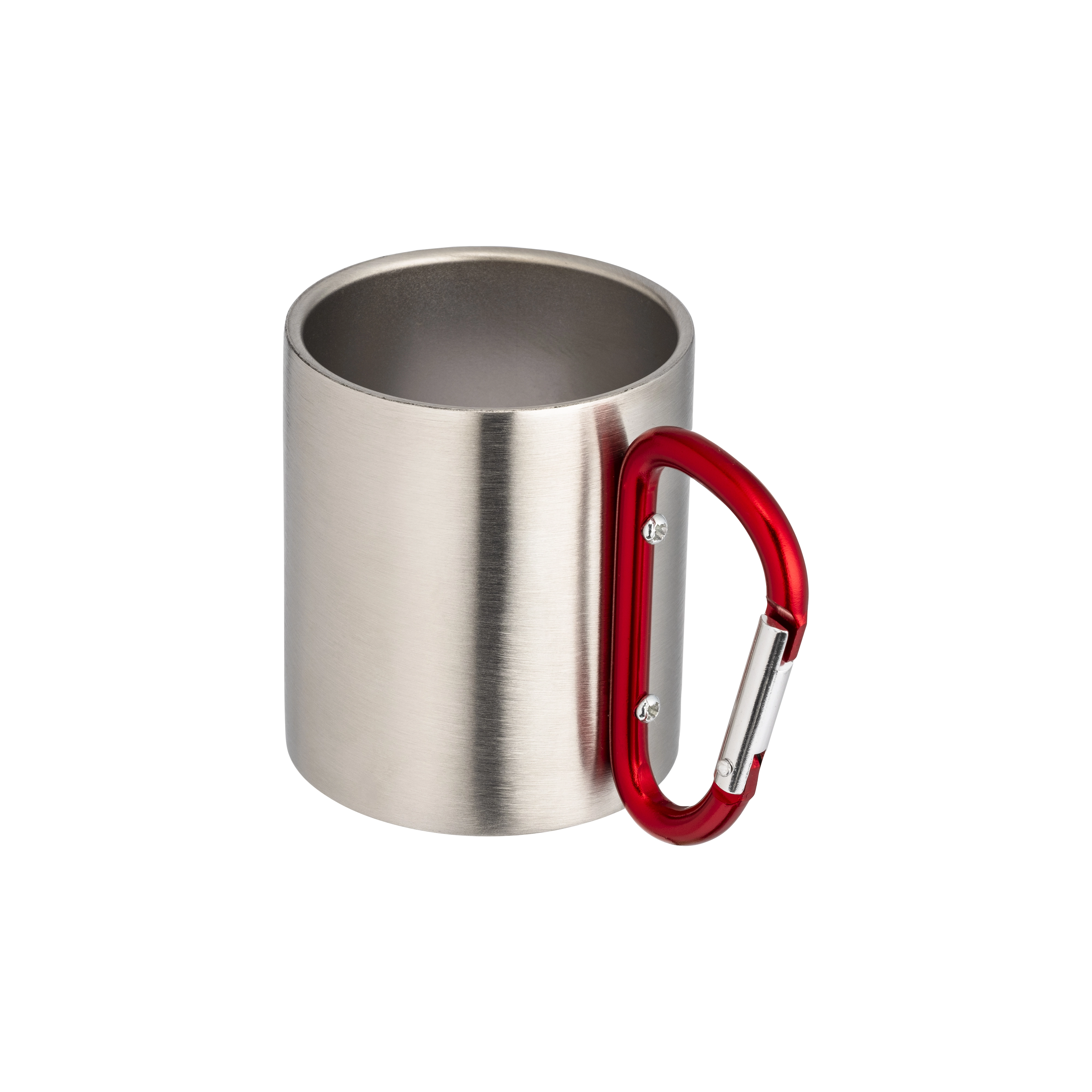 Immagine Tazza in acciaio con manico in alluminio a moschettone, 200 ml