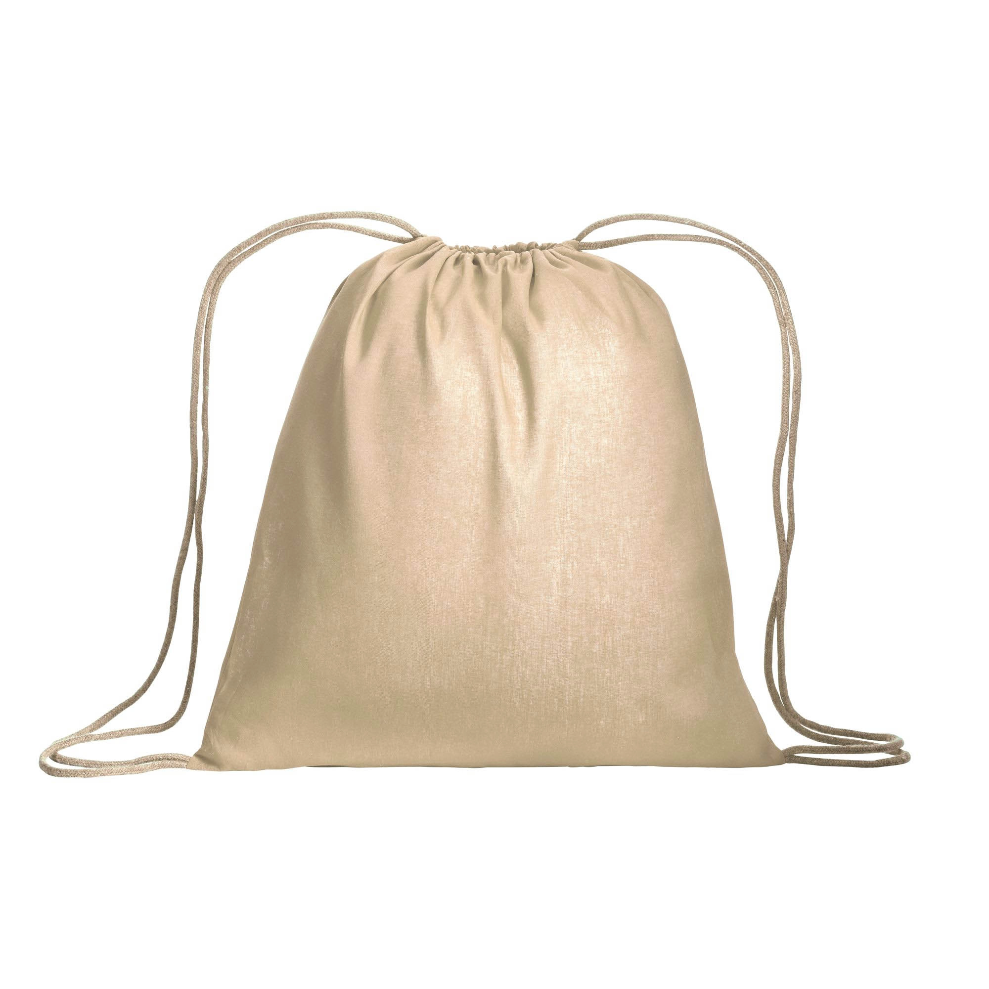 Immagine Zainetto in cotone da 120 g/m2, con chiusura a strozzo. È certificato OEKO-TEX®.