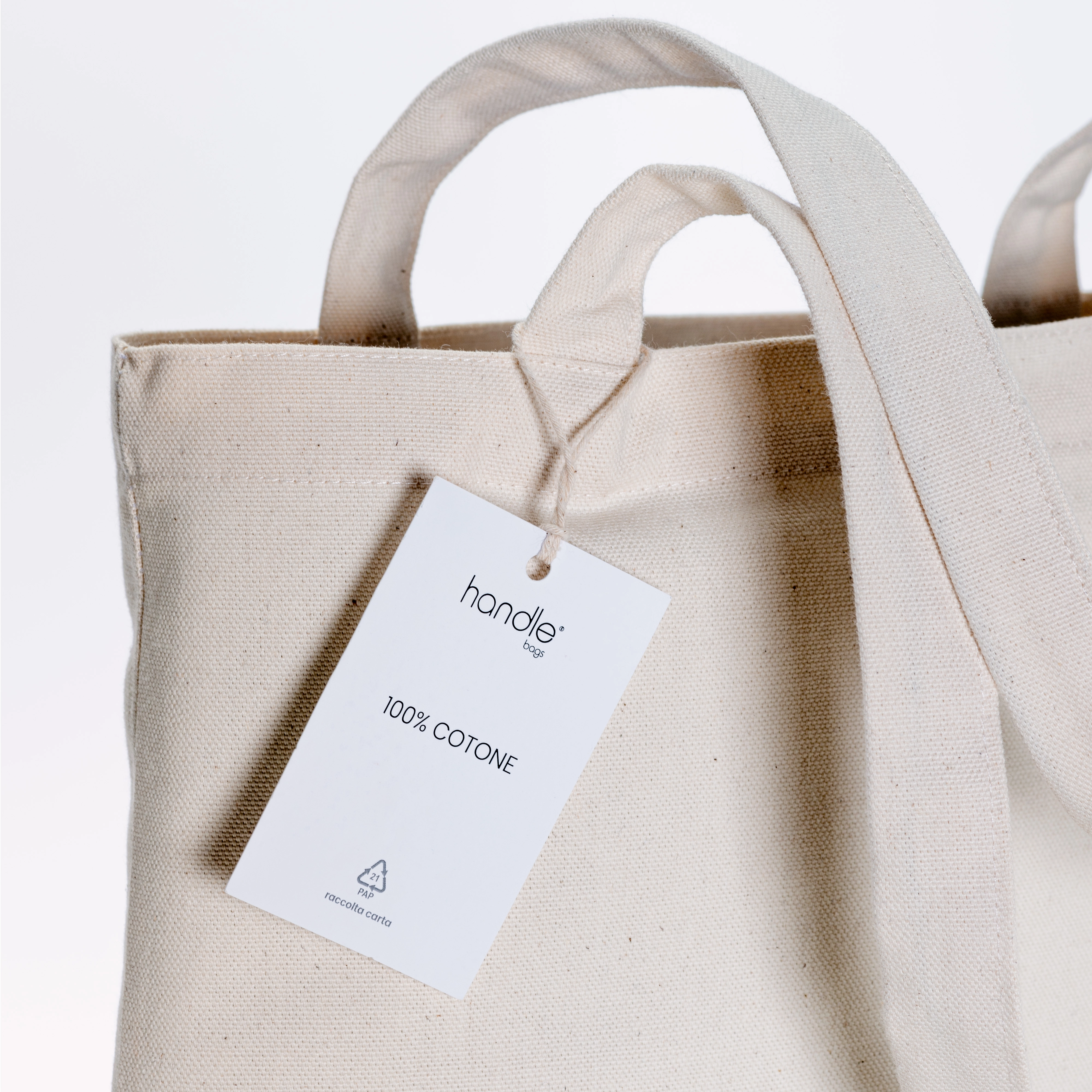 Immagine Borsa shopper made in Italy in cotone da 240 g/m2