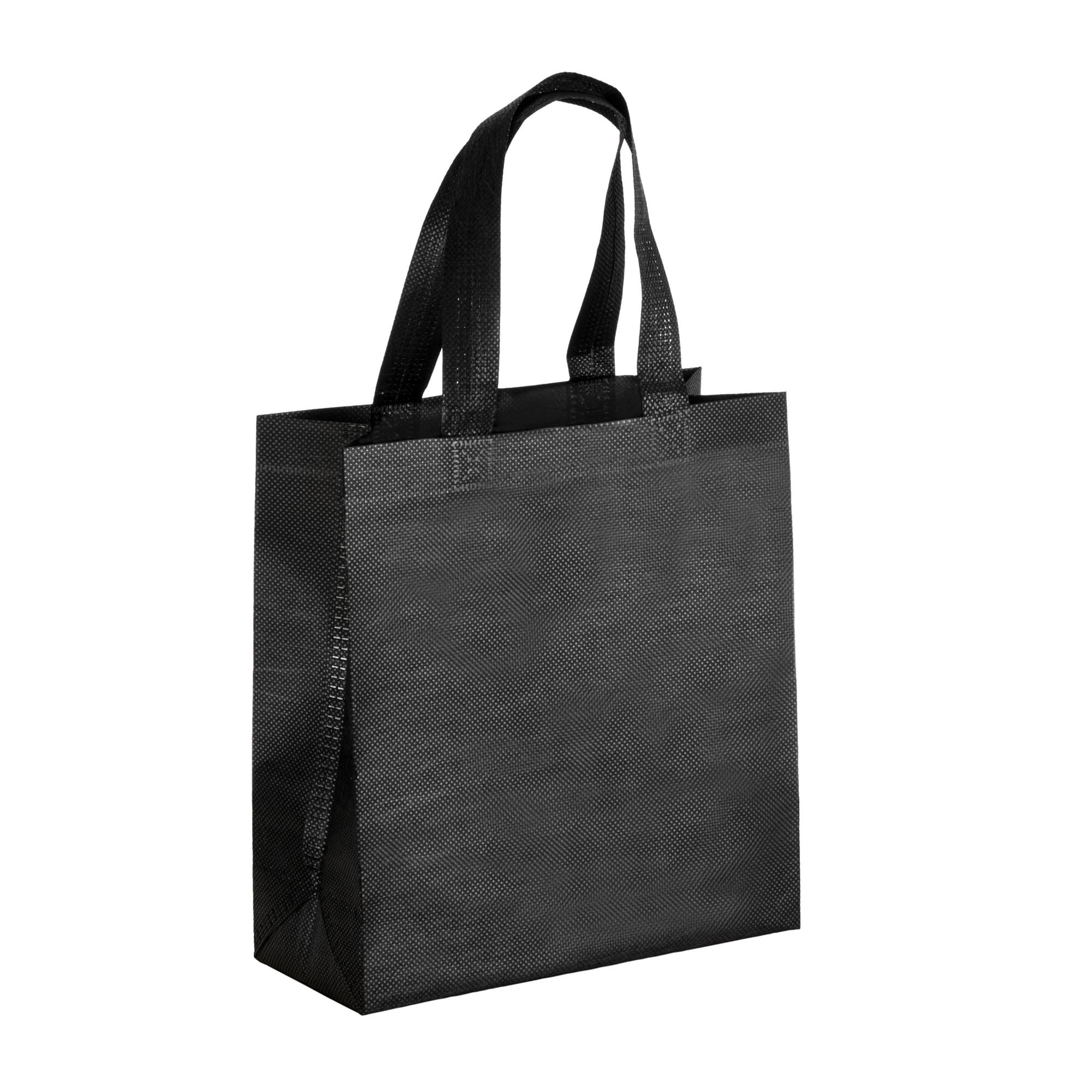 Immagine Borsa shopper in PET riciclato da 80 g/m2 (TNT R-PET) termosaldata