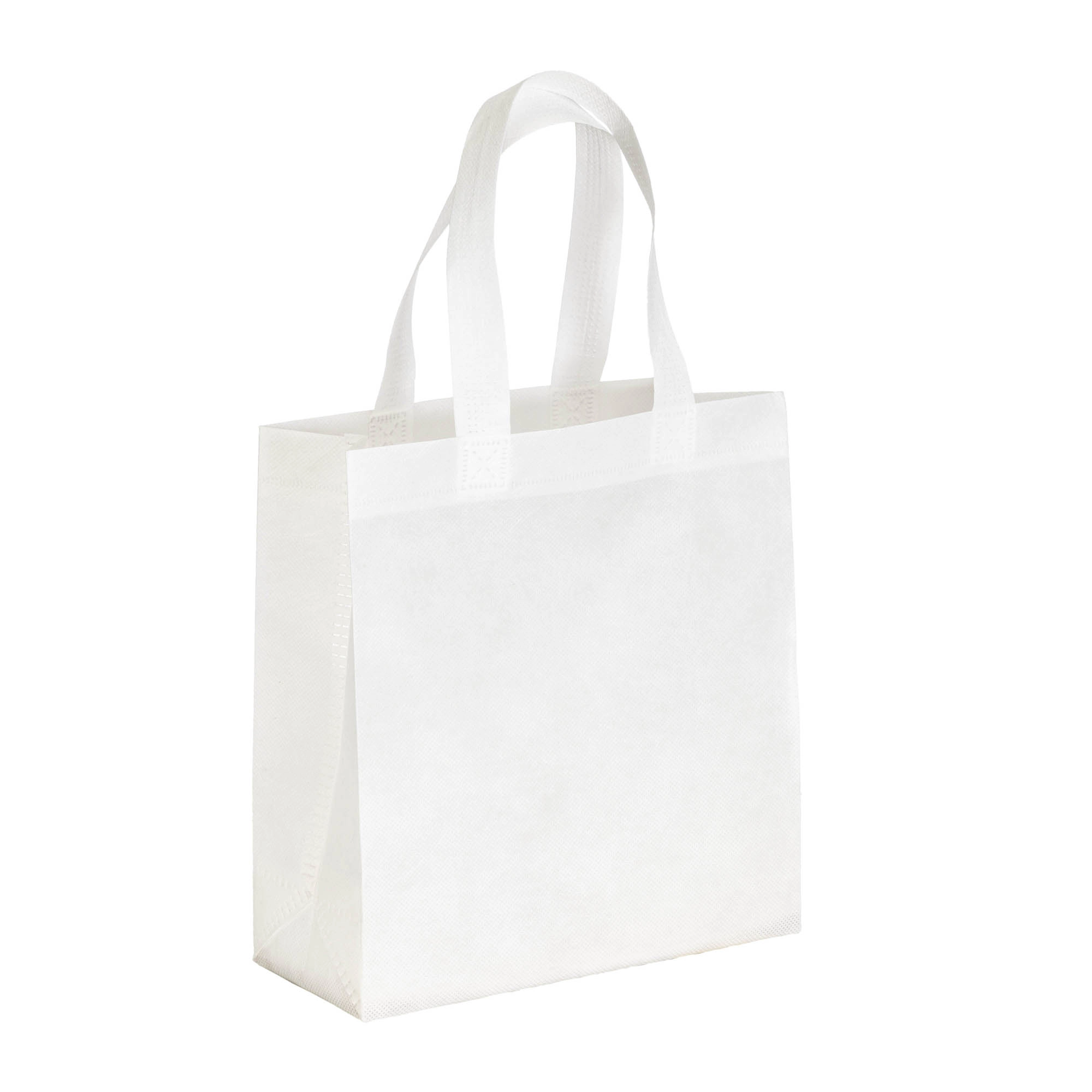 Immagine Borsa shopper in PET riciclato da 80 g/m2 (TNT R-PET) termosaldata