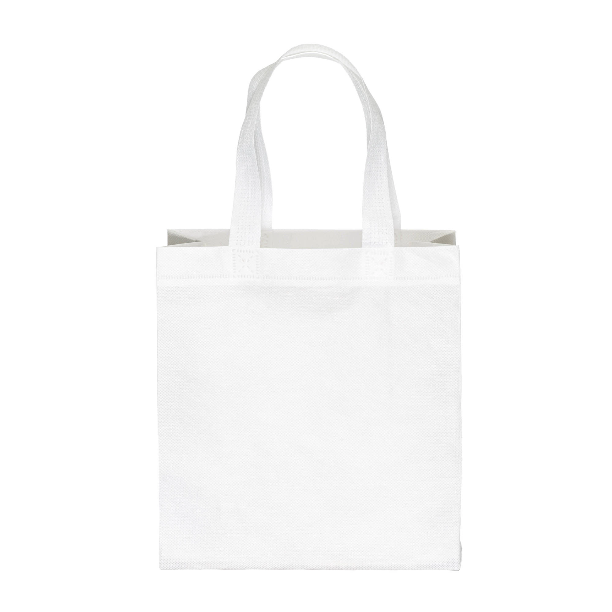 Immagine Borsa shopper in PET riciclato da 80 g/m2 (TNT R-PET) termosaldata