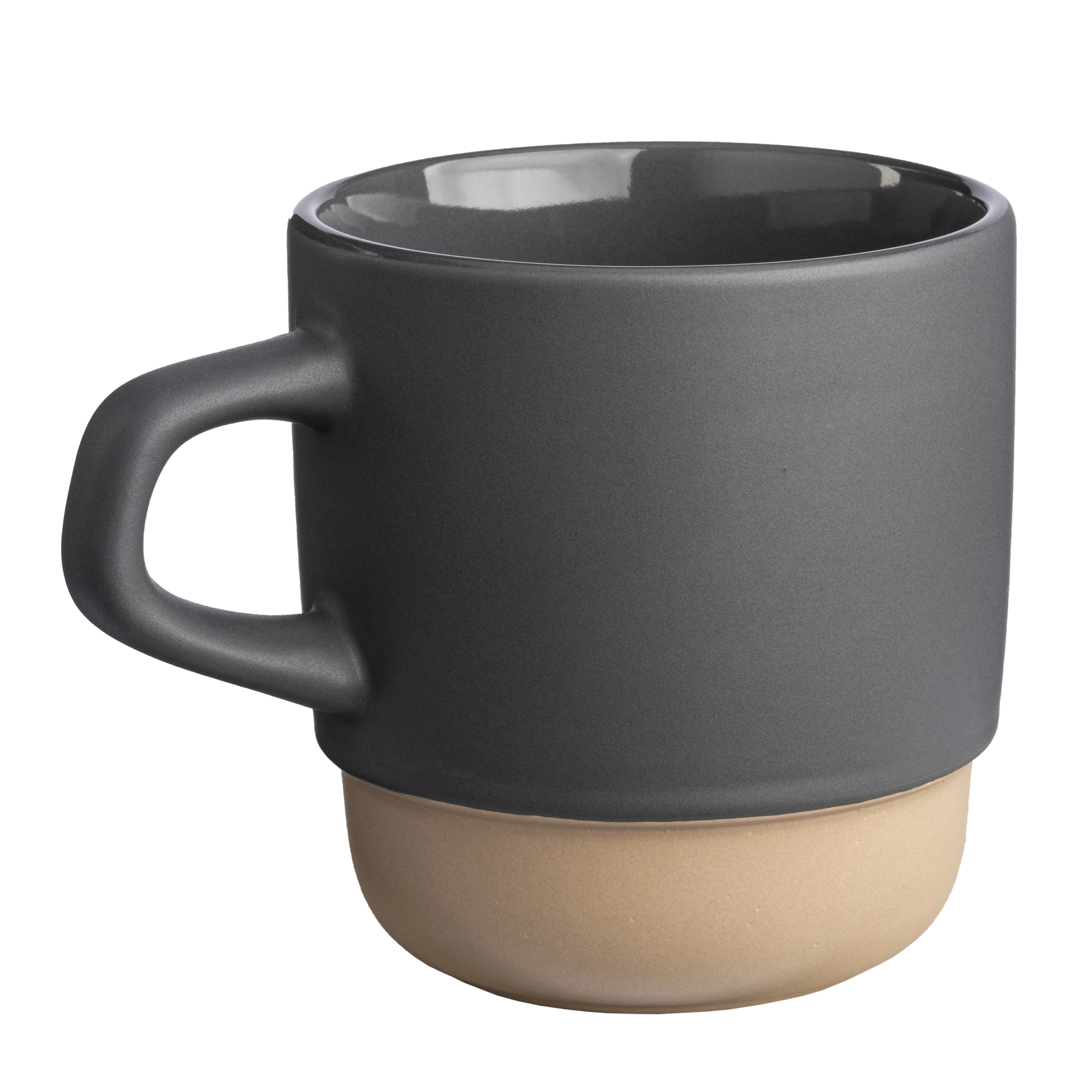 Immagine Tazza in ceramica da 320 ml. Impilabile. Con esterno opaco e interno lucido
