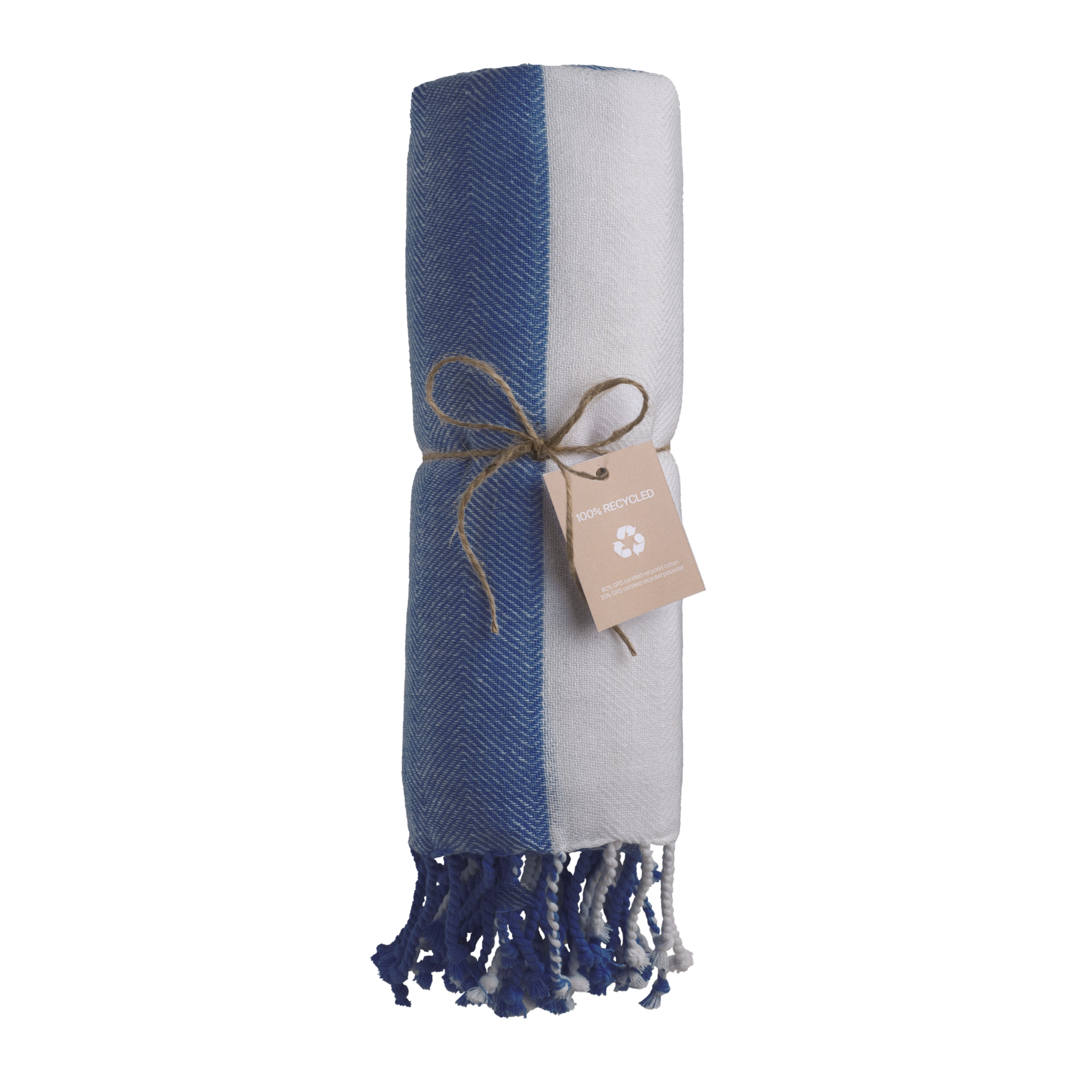 Immagine Telo mare/Fouta in cotone riciclato 180 g/m2 certificato GRS