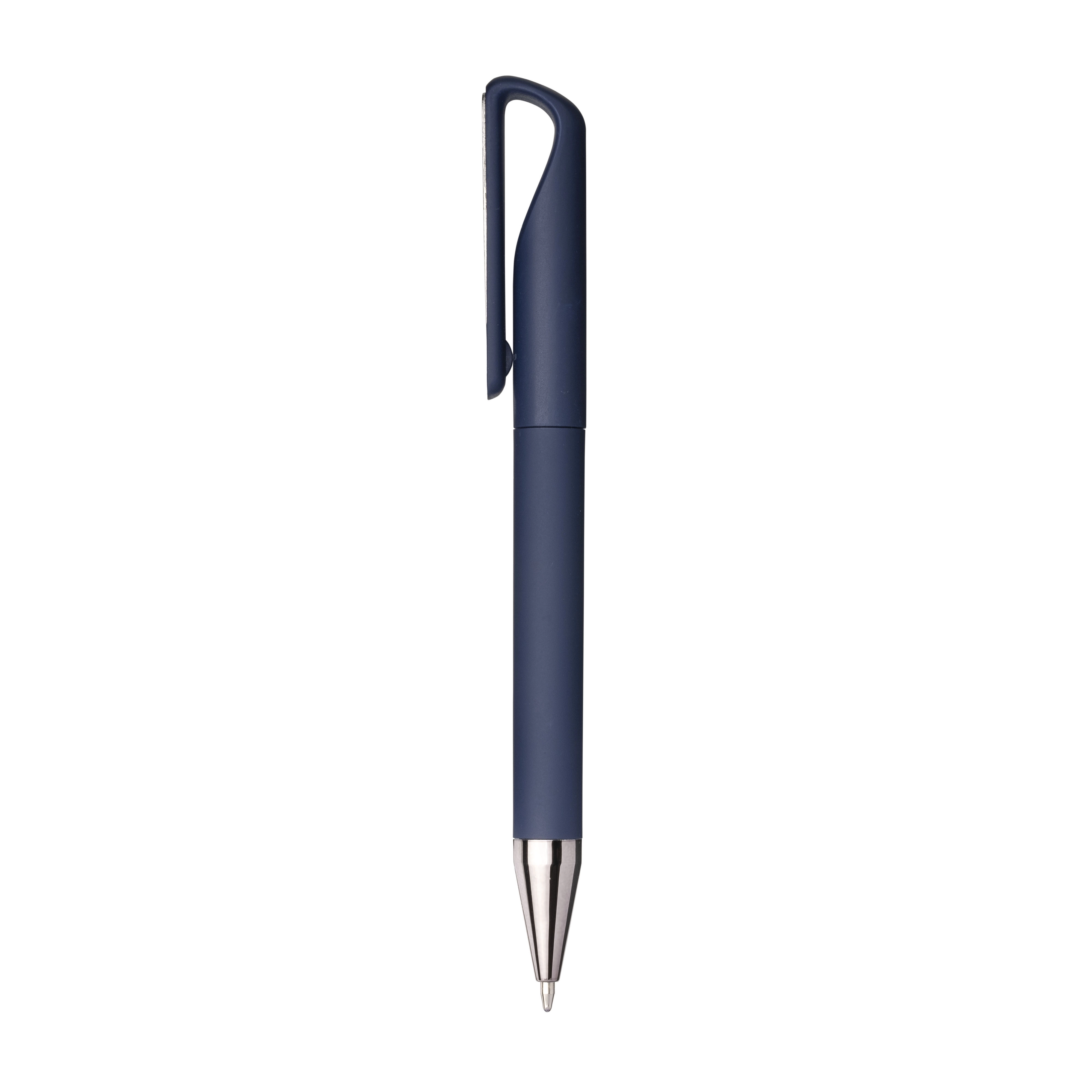 Immagine Penna twist in plastica gommata. Clip idonea a stampa laser tono su tono