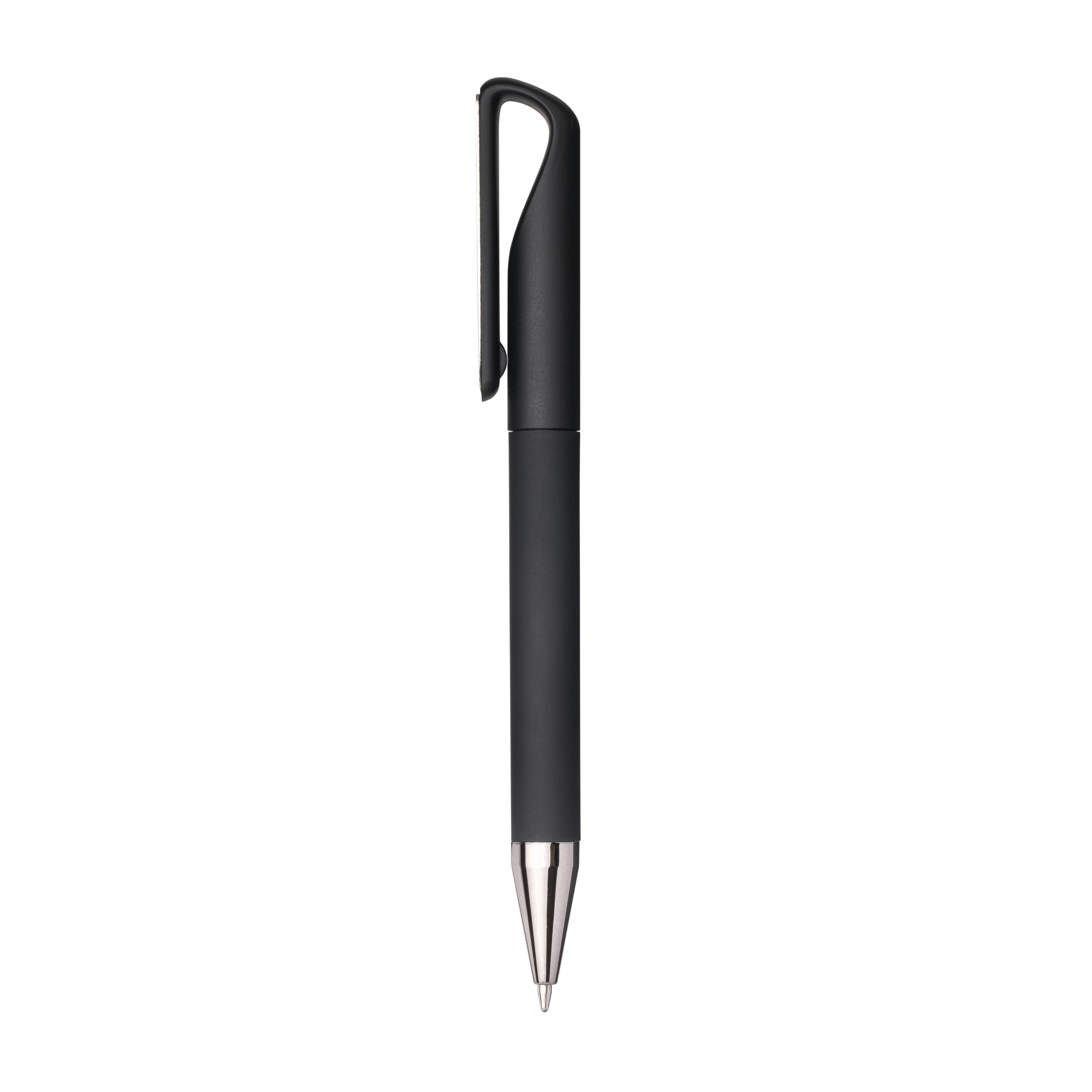 Immagine Penna twist in plastica gommata. Clip idonea a stampa laser tono su tono