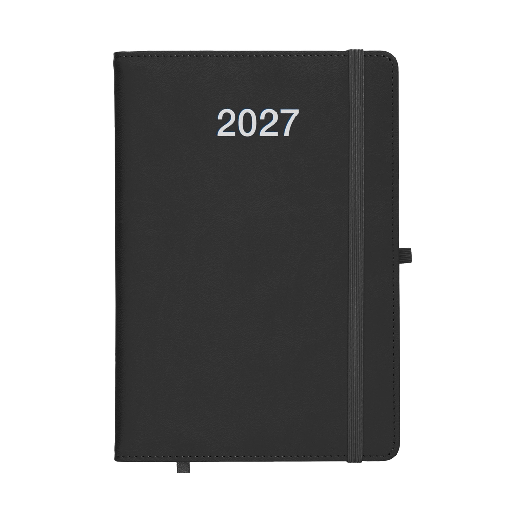 Immagine Agenda giornaliera 2027, copertina rigida in PU termovirante con impuntura perimetrale