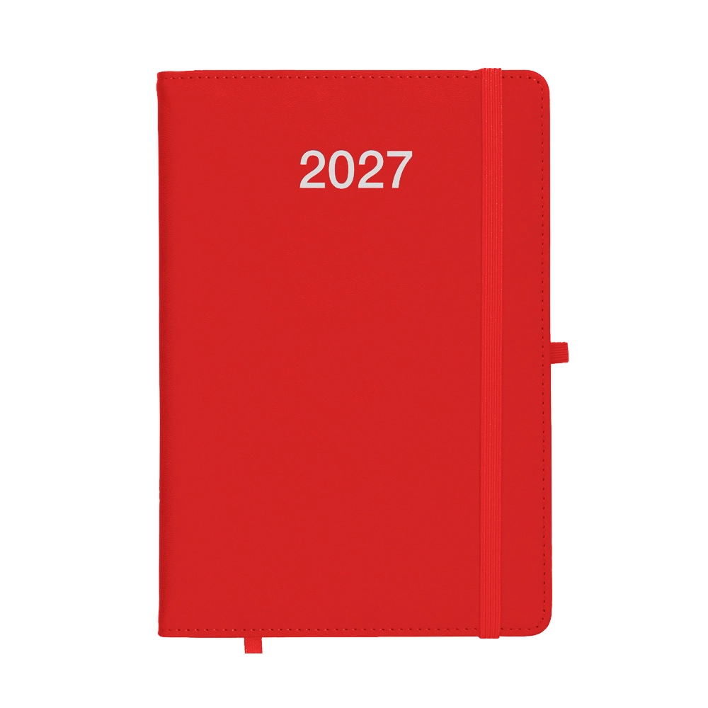 Immagine Agenda giornaliera 2027, copertina rigida in PU termovirante con impuntura perimetrale