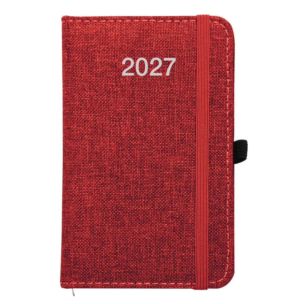 Immagine Agenda tascabile settimanale 2027, copertina rigida in PET riciclato con effetto mélange