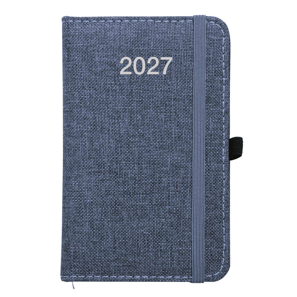 Immagine Agenda tascabile settimanale 2027, copertina rigida in PET riciclato con effetto mélange