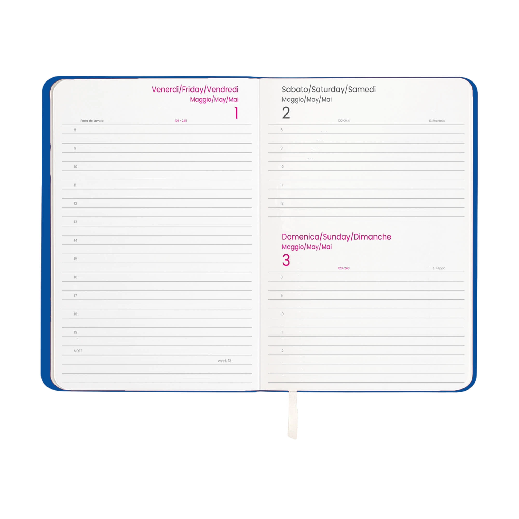 Immagine Agenda giornaliera 2027 con copertina flessibile in PU termovirante
