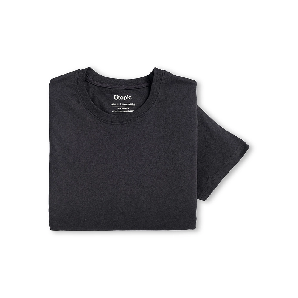 Immagine T-shirt unisex in cotone e poliestere rigenerati da 145 g/m2