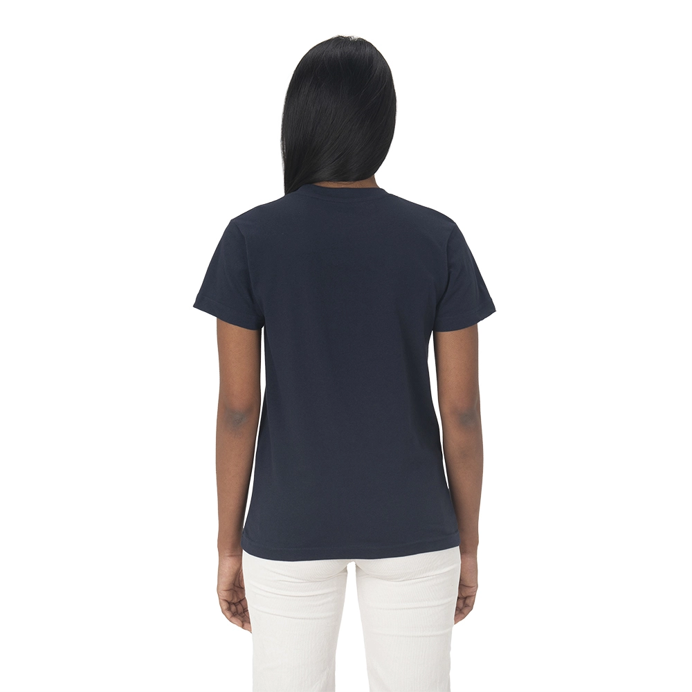 Immagine T-shirt unisex in cotone e poliestere rigenerati da 145 g/m2