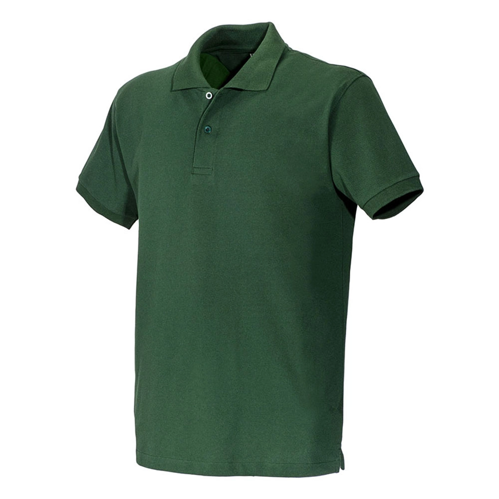 Immagine Polo unisex in cotone e poliestere rigenerati da 200 g/m2