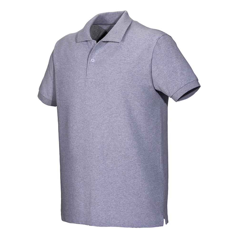 Immagine Polo unisex in cotone e poliestere rigenerati da 200 g/m2