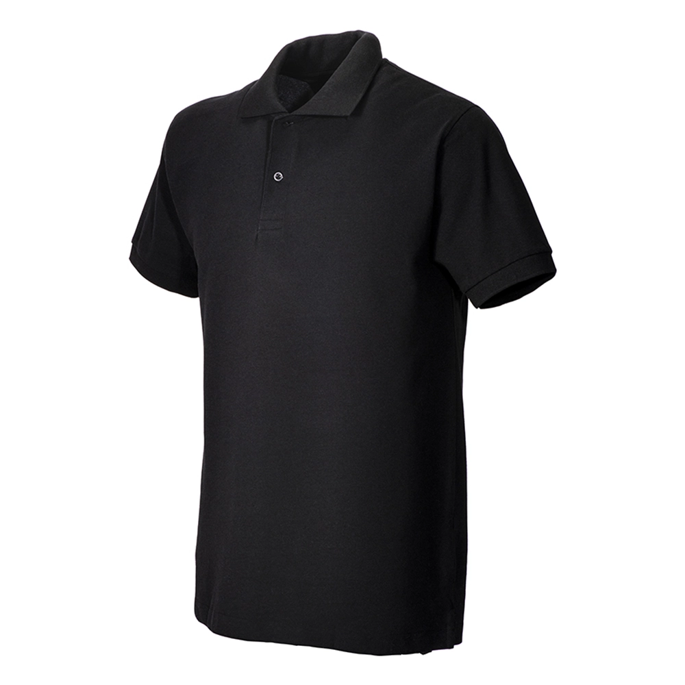Immagine Polo unisex in cotone e poliestere rigenerati da 200 g/m2