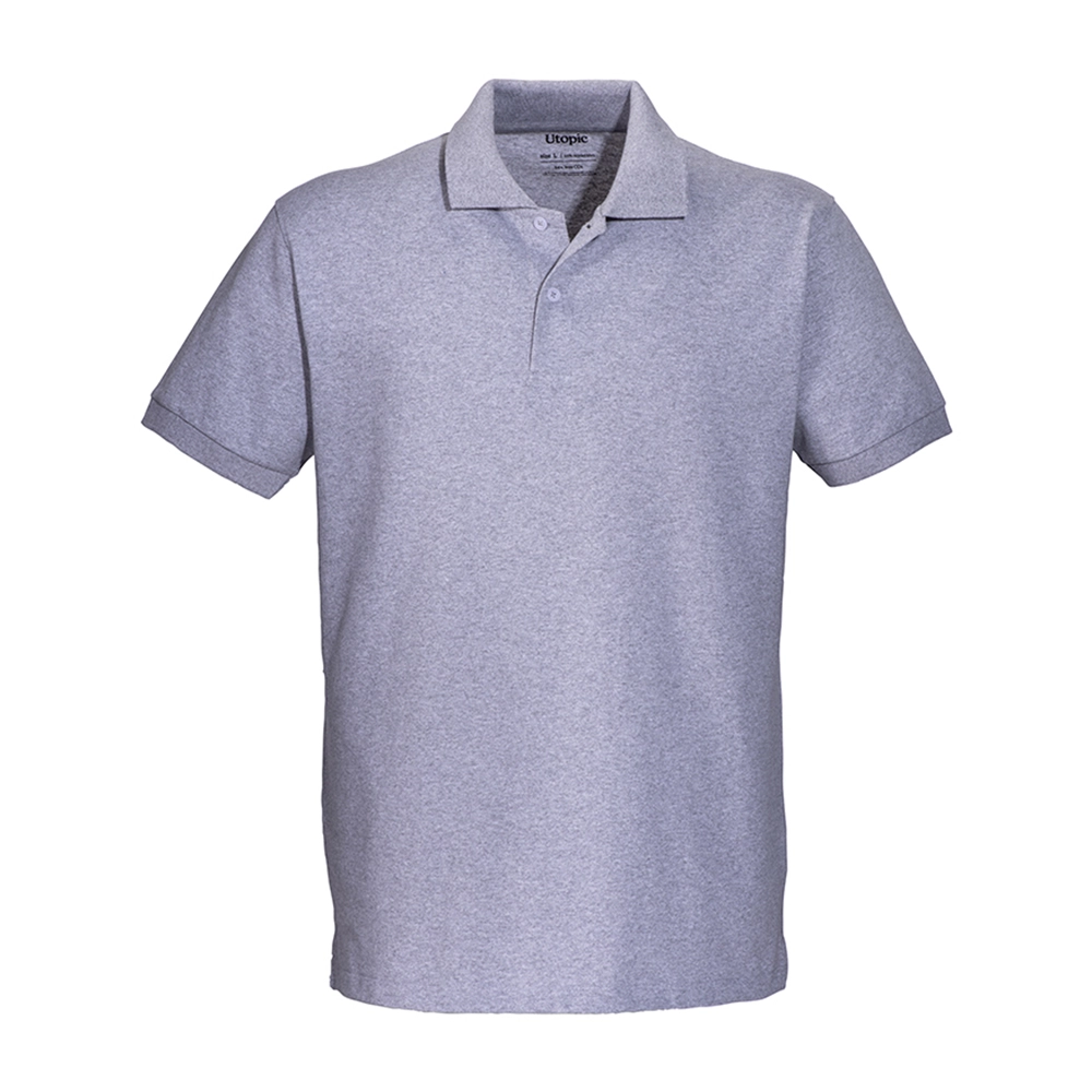 Immagine Polo unisex in cotone e poliestere rigenerati da 200 g/m2