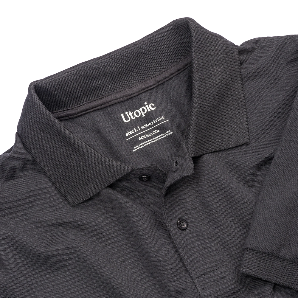Immagine Polo unisex in cotone e poliestere rigenerati da 200 g/m2