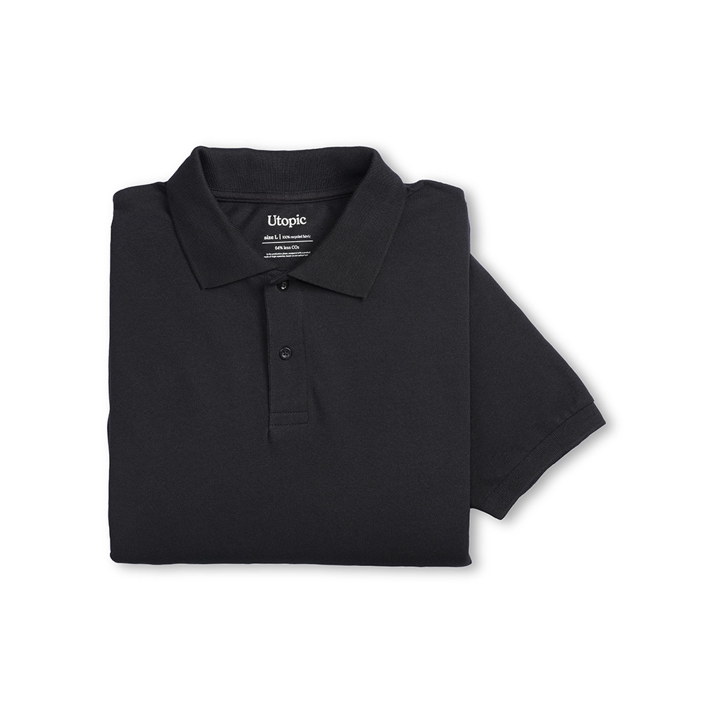 Immagine Polo unisex in cotone e poliestere rigenerati da 200 g/m2