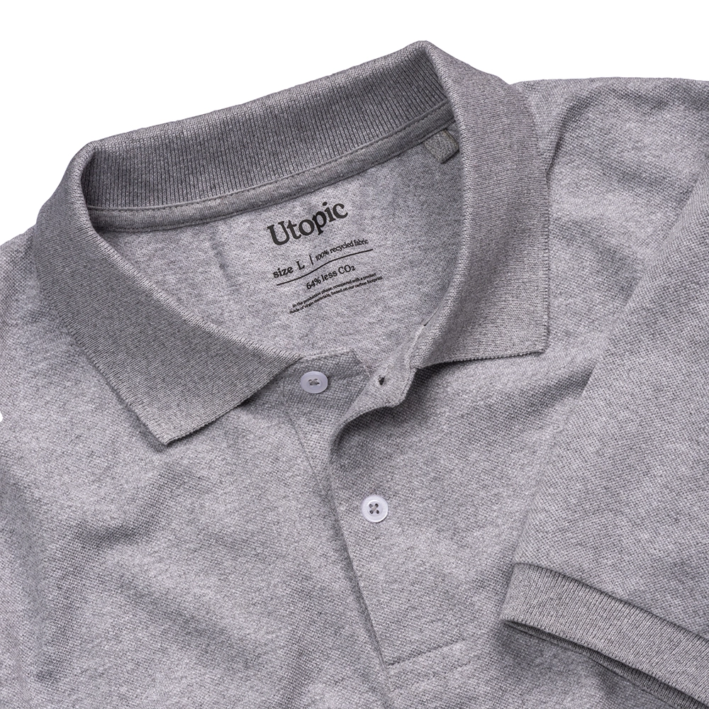 Immagine Polo unisex in cotone e poliestere rigenerati da 200 g/m2