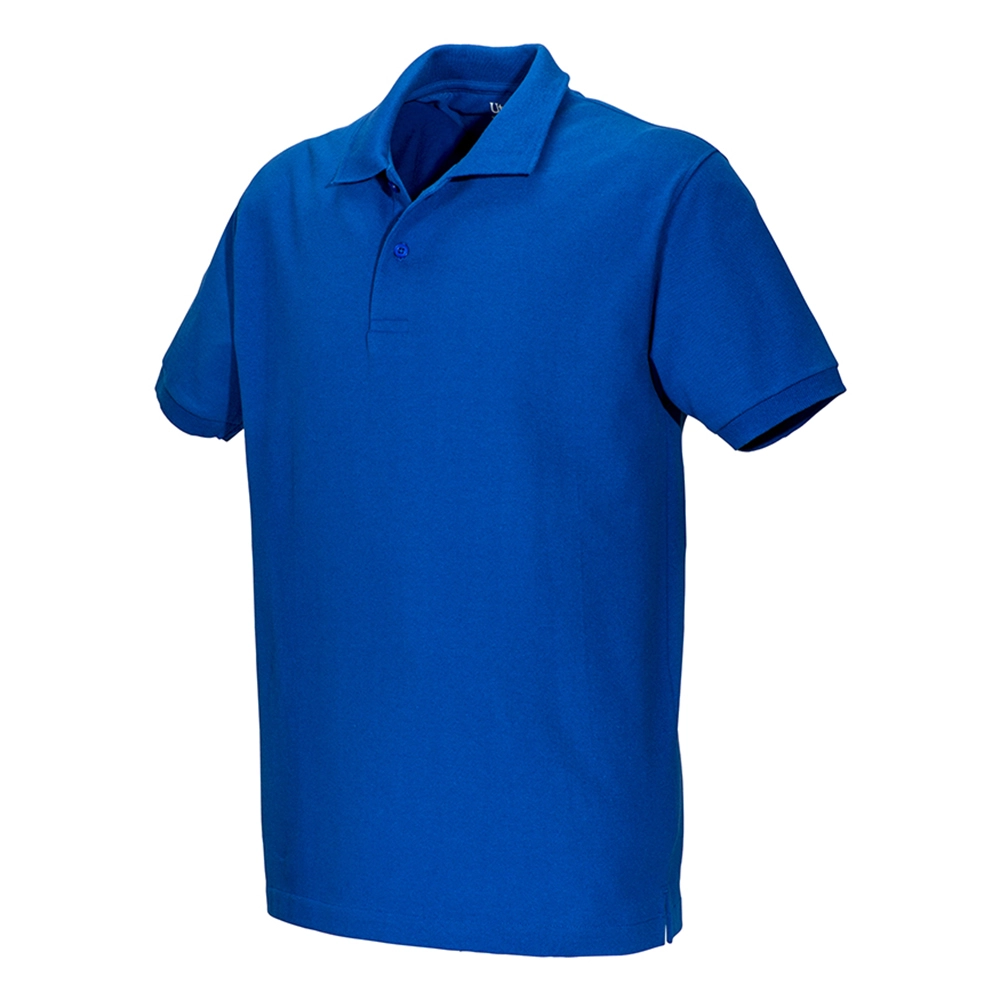 Immagine Polo unisex in cotone e poliestere rigenerati da 200 g/m2