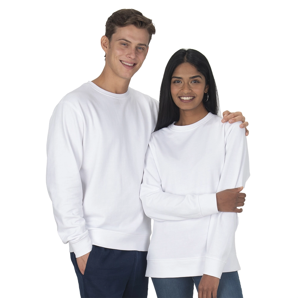 Immagine Felpa girocollo unisex in cotone e poliestere rigenerati da 280 g/m2