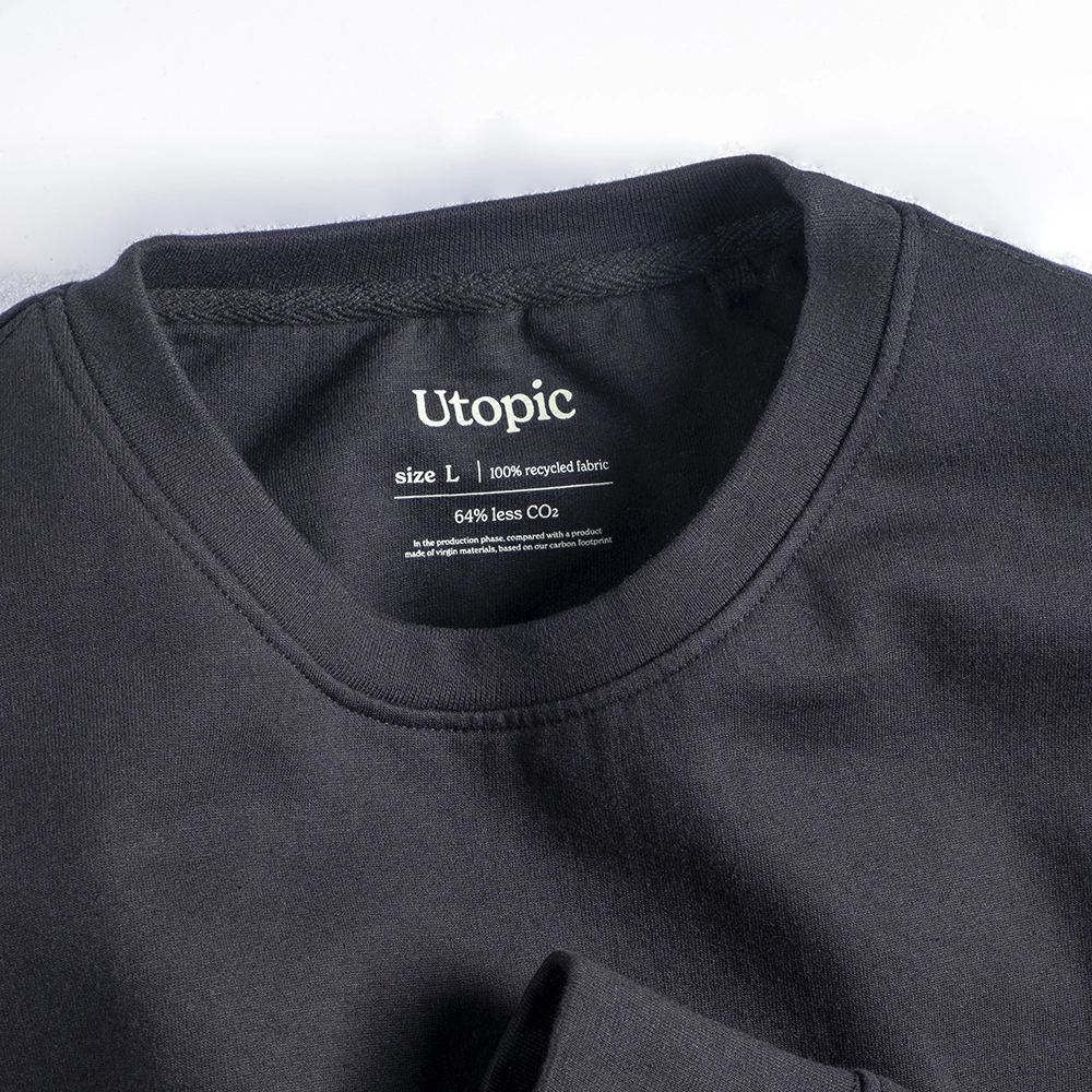 Immagine Felpa girocollo unisex in cotone e poliestere rigenerati da 280 g/m2