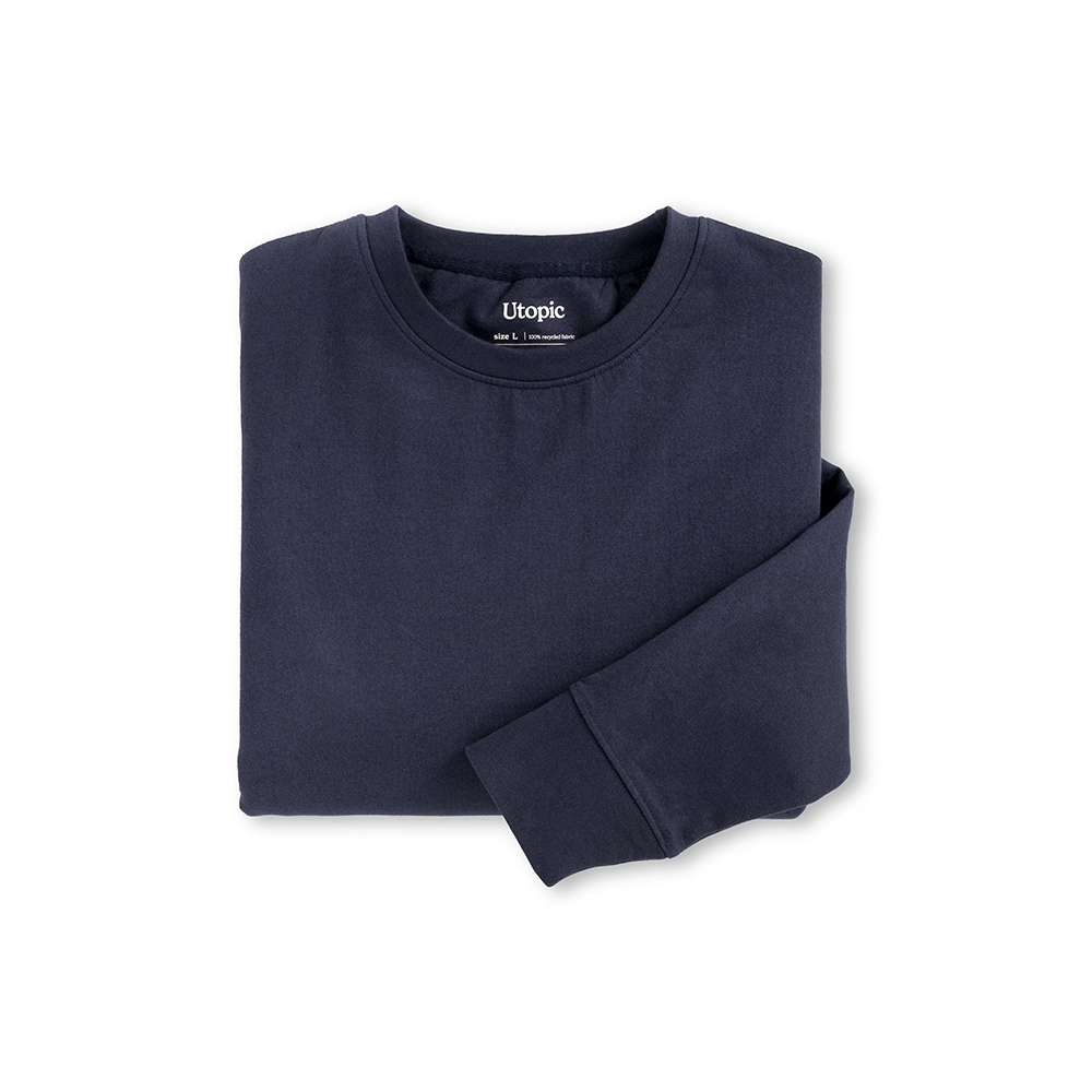 Immagine Felpa girocollo unisex in cotone e poliestere rigenerati da 280 g/m2
