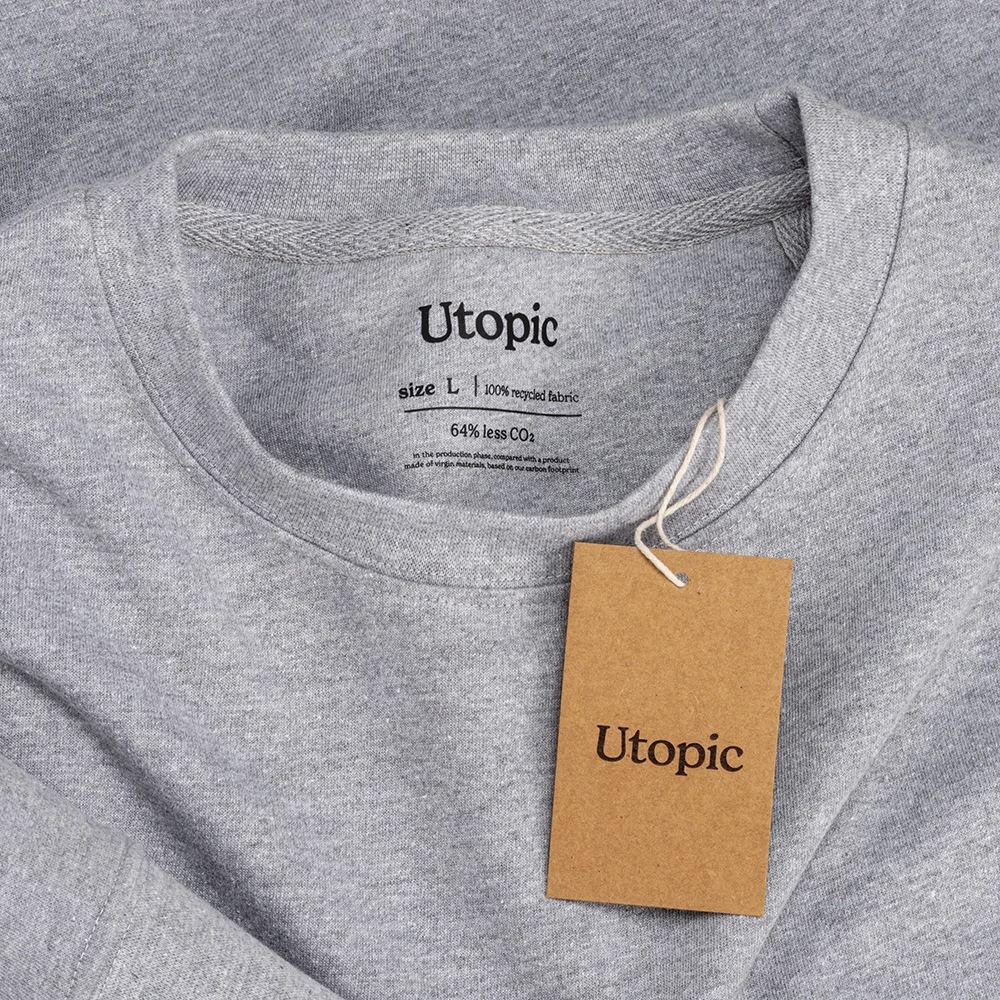 Immagine Felpa girocollo unisex in cotone e poliestere rigenerati da 280 g/m2