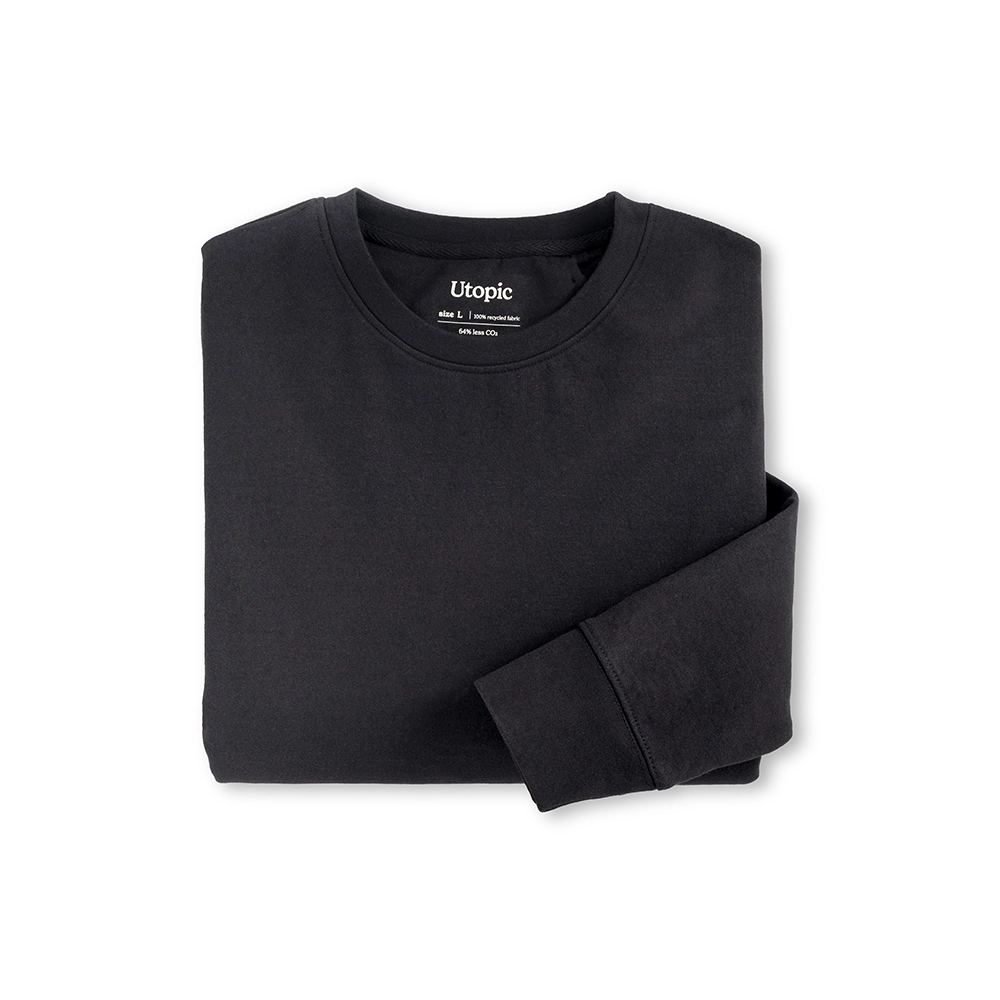 Immagine Felpa girocollo unisex in cotone e poliestere rigenerati da 280 g/m2