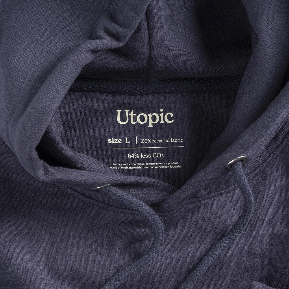 Immagine Felpa con cappuccio unisex in cotone e poliestere rigenerati da 280 g/m2