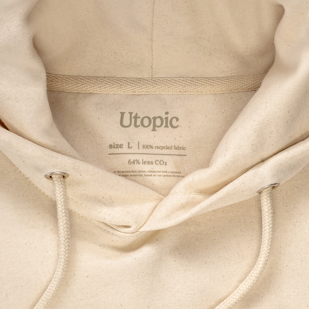 Immagine Felpa con cappuccio unisex in cotone e poliestere rigenerati da 280 g/m2