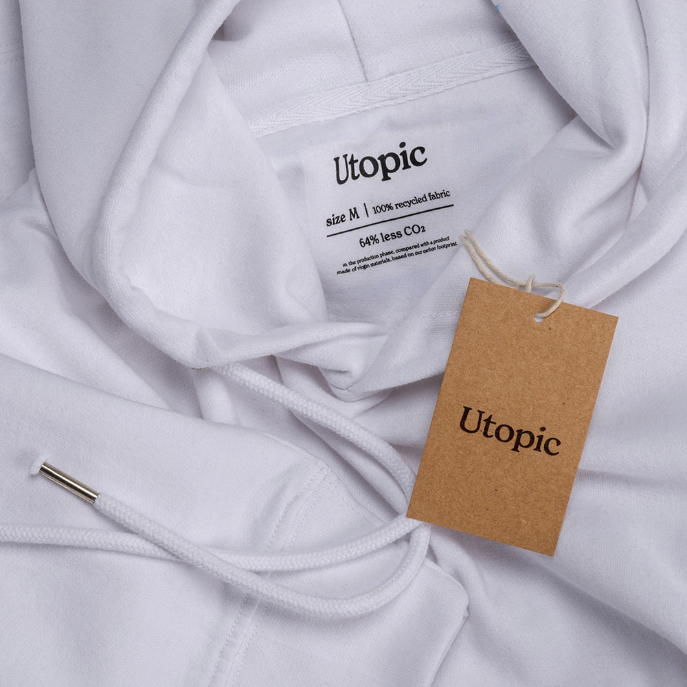 Immagine Felpa con cappuccio unisex in cotone e poliestere rigenerati da 280 g/m2