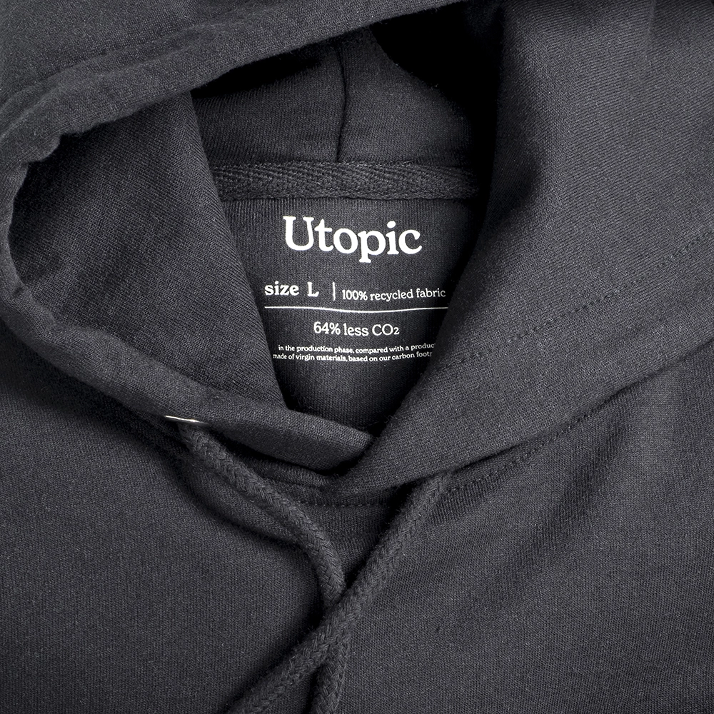 Immagine Felpa con cappuccio unisex in cotone e poliestere rigenerati da 280 g/m2