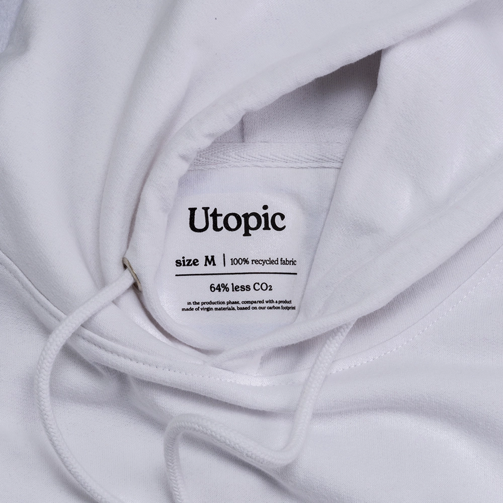 Immagine Felpa con cappuccio unisex in cotone e poliestere rigenerati da 280 g/m2