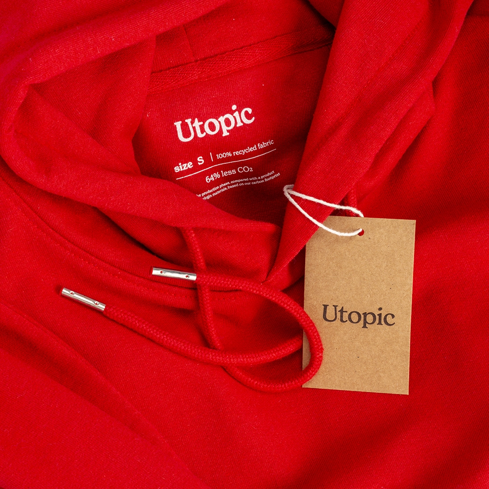 Immagine Felpa con cappuccio unisex in cotone e poliestere rigenerati da 280 g/m2