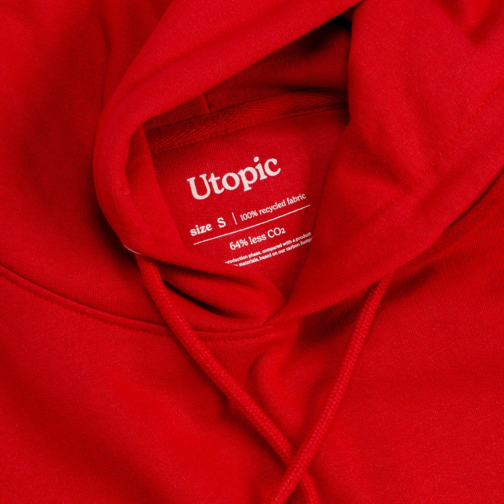 Immagine Felpa con cappuccio unisex in cotone e poliestere rigenerati da 280 g/m2