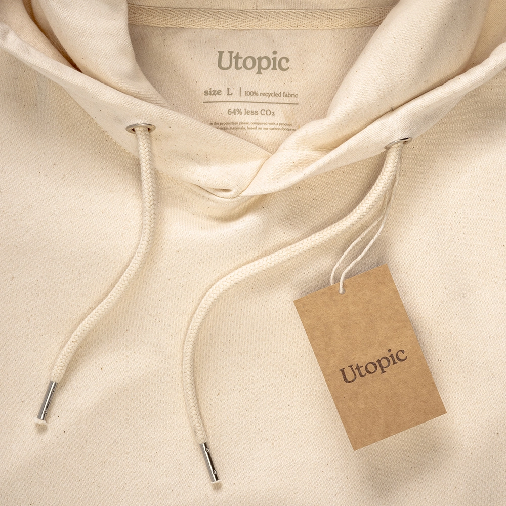 Immagine Felpa con cappuccio unisex in cotone e poliestere rigenerati da 280 g/m2