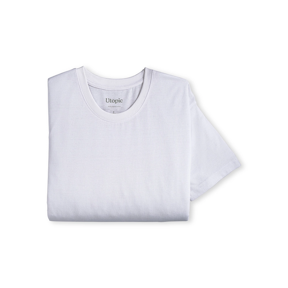 Immagine T-shirt unisex bianca in cotone biologico da 145 g/m2