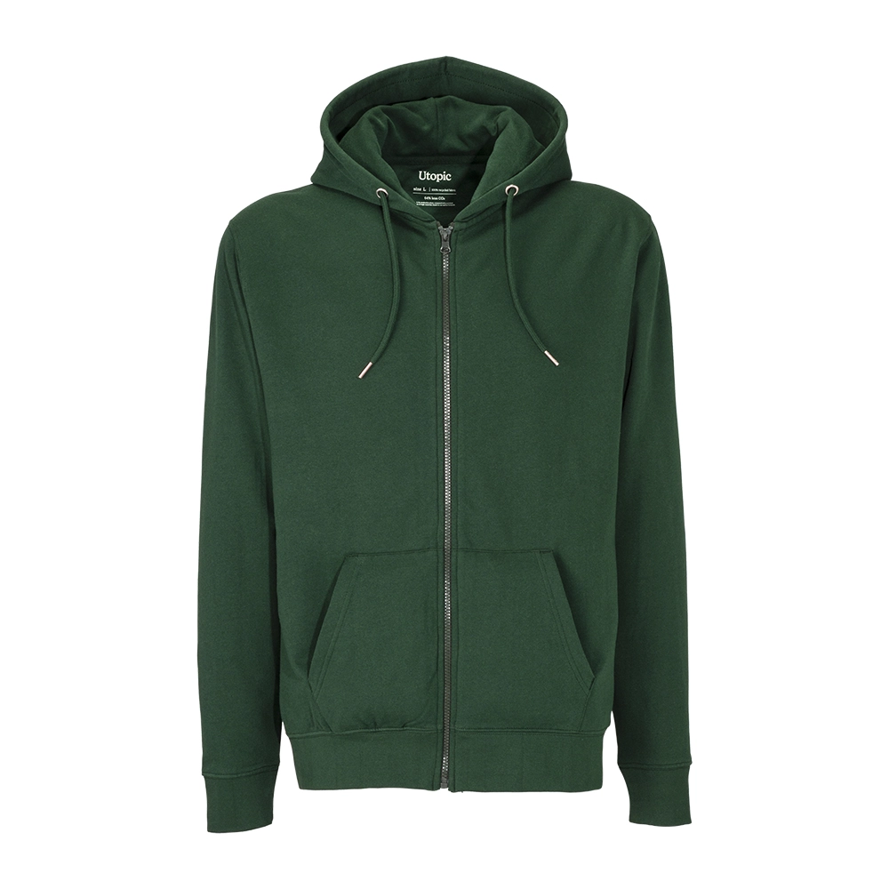 Immagine Felpa con cappuccio e zip unisex in cotone e poliestere rigenerati da 280 g/m2