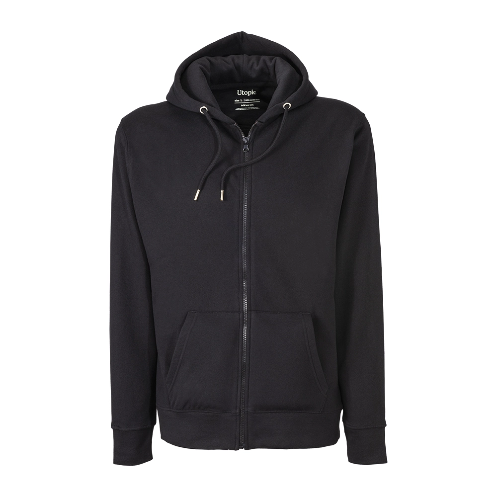 Immagine Felpa con cappuccio e zip unisex in cotone e poliestere rigenerati da 280 g/m2