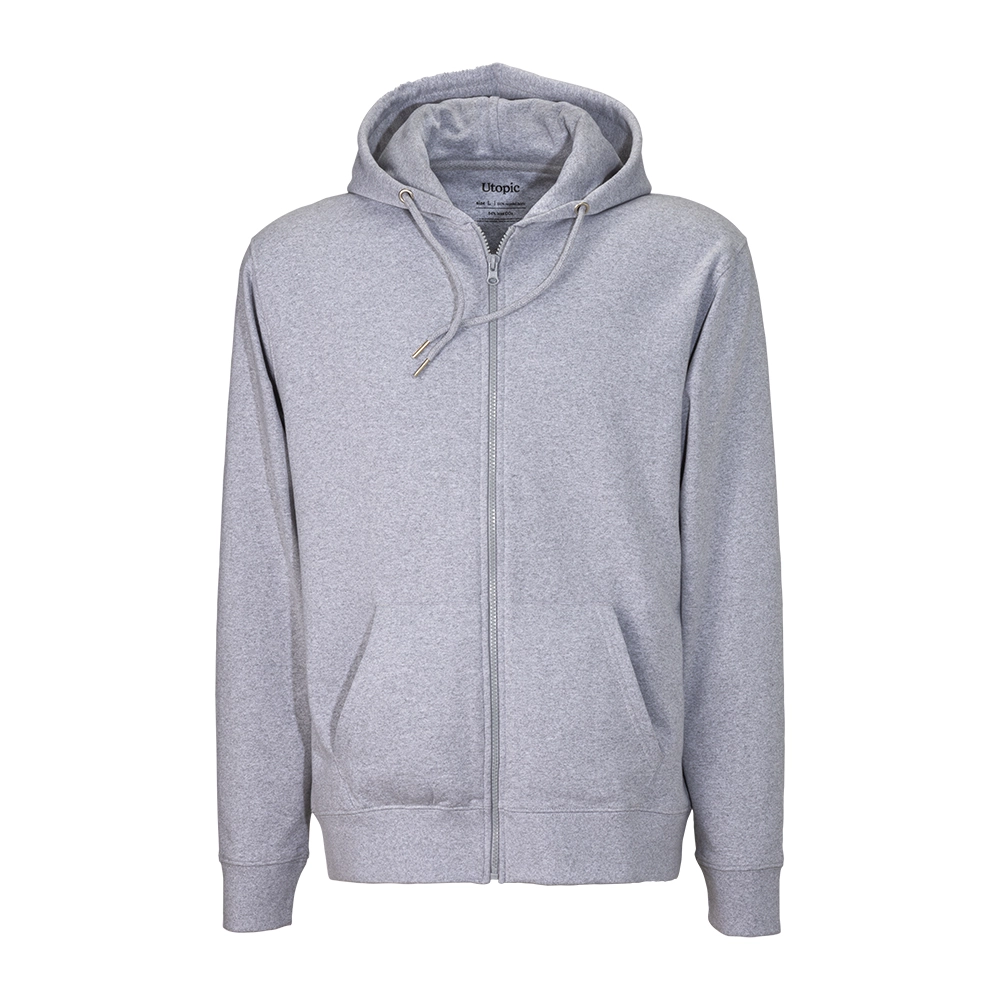 Immagine Felpa con cappuccio e zip unisex in cotone e poliestere rigenerati da 280 g/m2