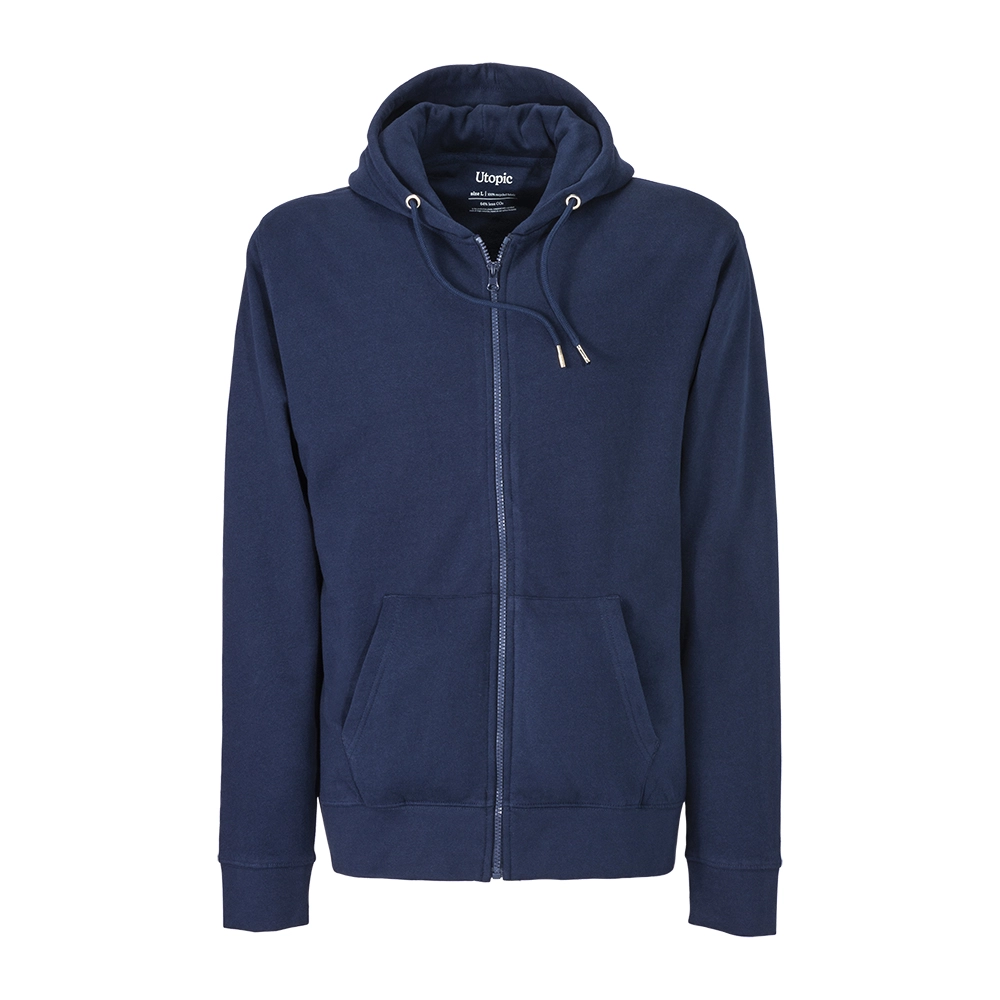 Immagine Felpa con cappuccio e zip unisex in cotone e poliestere rigenerati da 280 g/m2