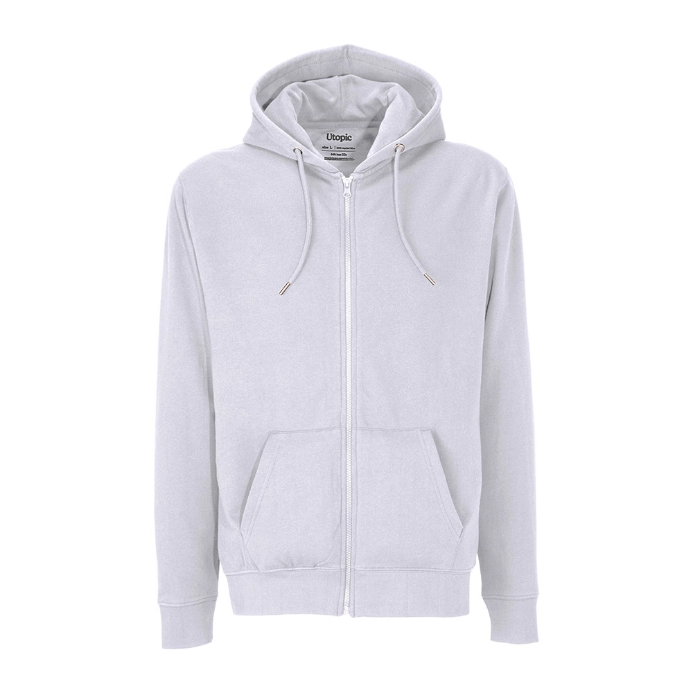 Immagine Felpa con cappuccio e zip unisex in cotone e poliestere rigenerati da 280 g/m2